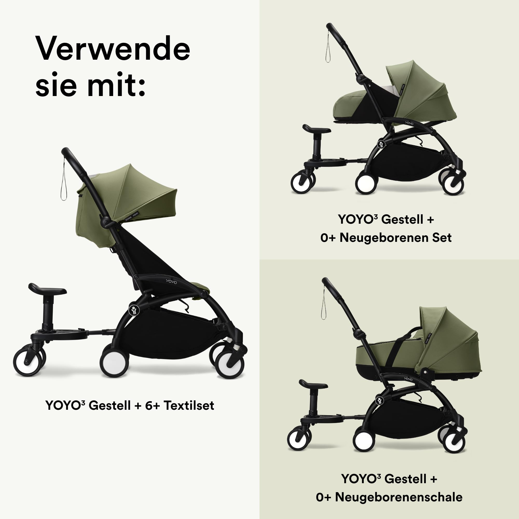 Stokke YOYO board - Einfach am YOYO Kinderwagen zu installieren - Bietet zusätzlichen Sitz für Kinder bis 20 kg