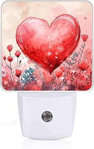 Miniatura 12 de Luz nocturna retro de los años 70, lámpara nocturna retro de flores de margaritas con sensor de atardecer a amanecer, lámpara LED de 0.5 W de