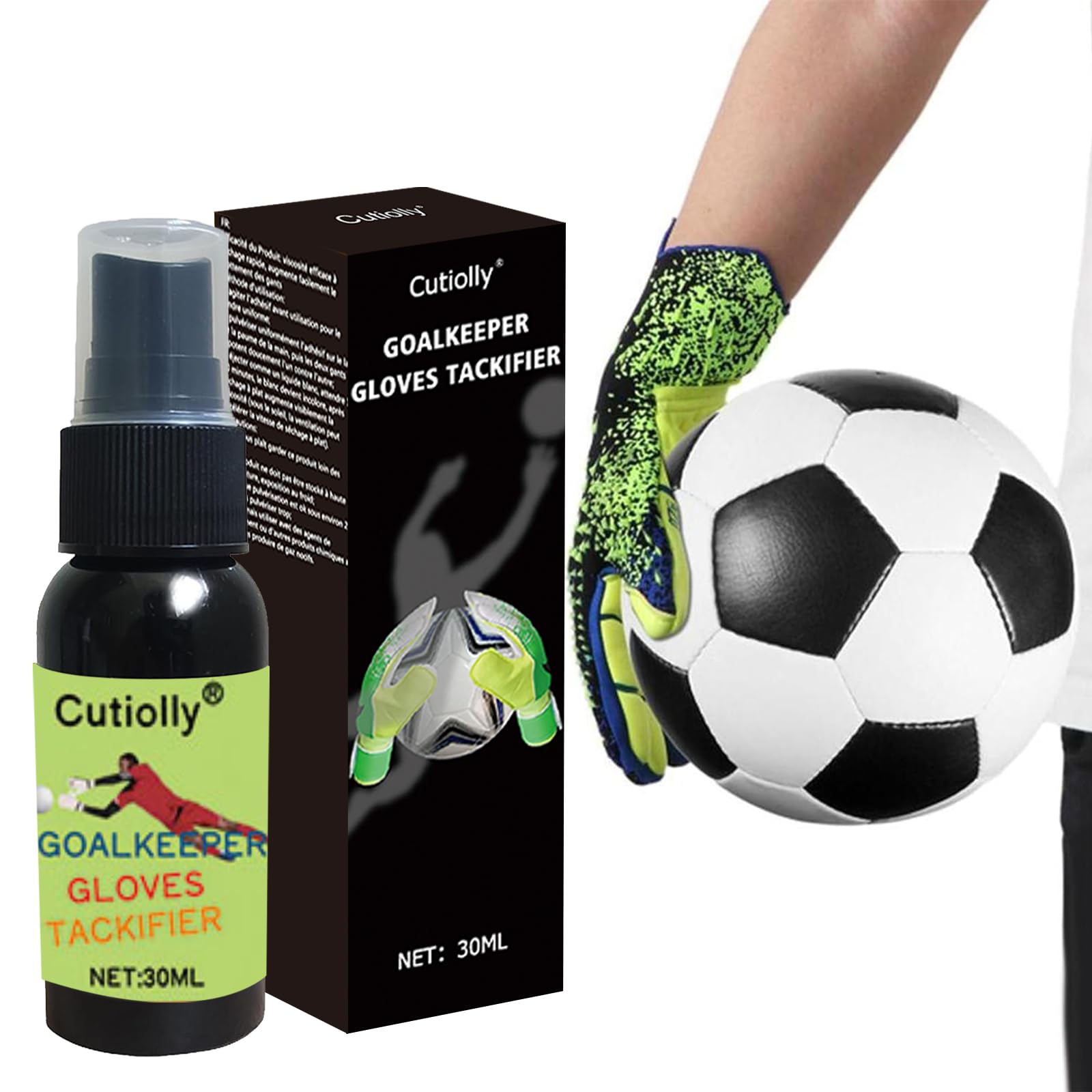 Spray de préhension pour gants de gardien de but, colle pour gants de gardien de but, colle à gants pour gants de gardien de but, adhérence supplémentaire pour gants de football, équipement