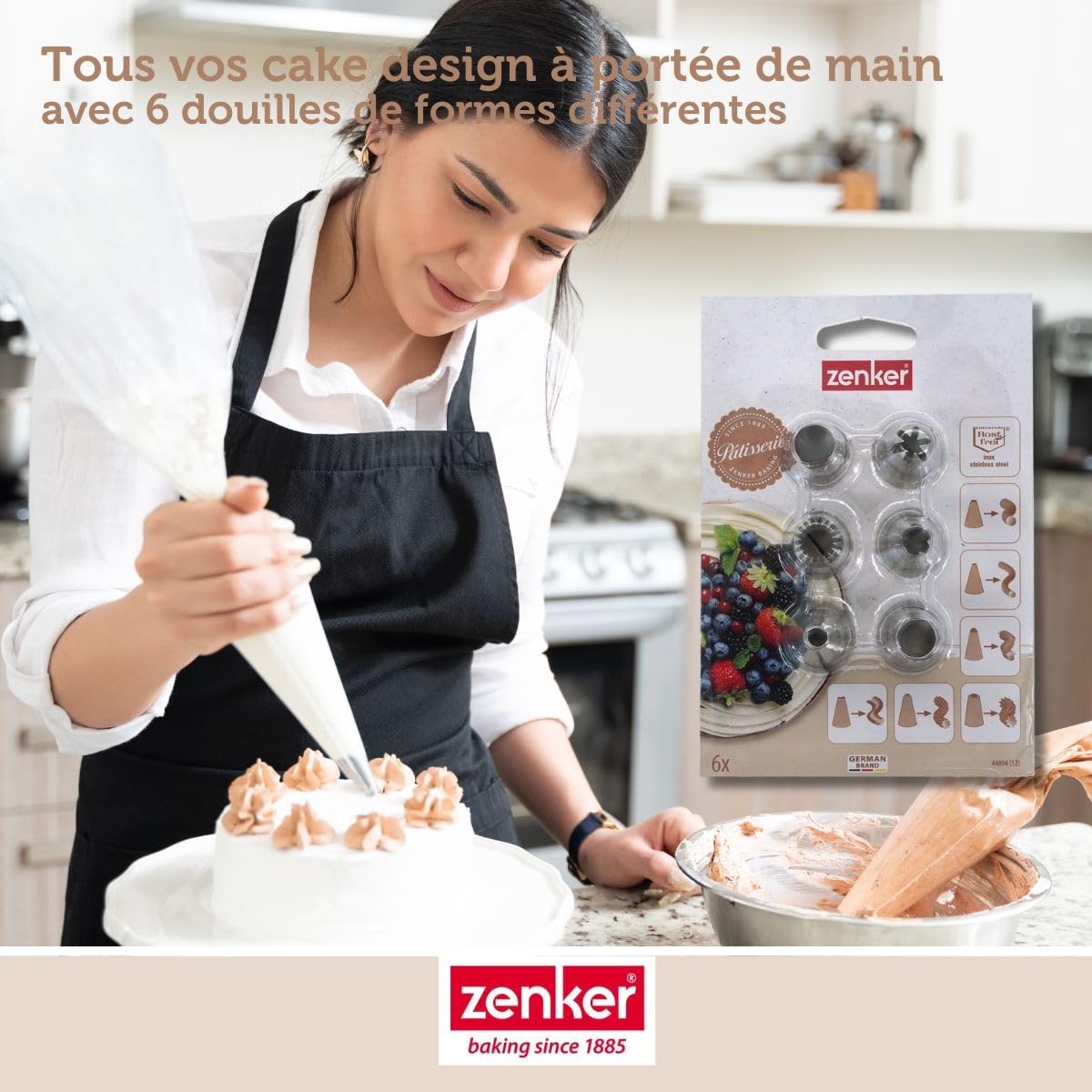 Douille à Pâtisserie En Inox 9 Pieds (2,7 M) – Pour Décorations Gâteaux, Cupcakes, Glaçage – Tuyauterie Professionnelle