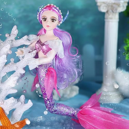 Miniatura 4 de ICY Fortune Days Muñeca de moda BJD de 12 pulgadas escala 16 para niños mayores de 8 años (Mermaid Haidi)