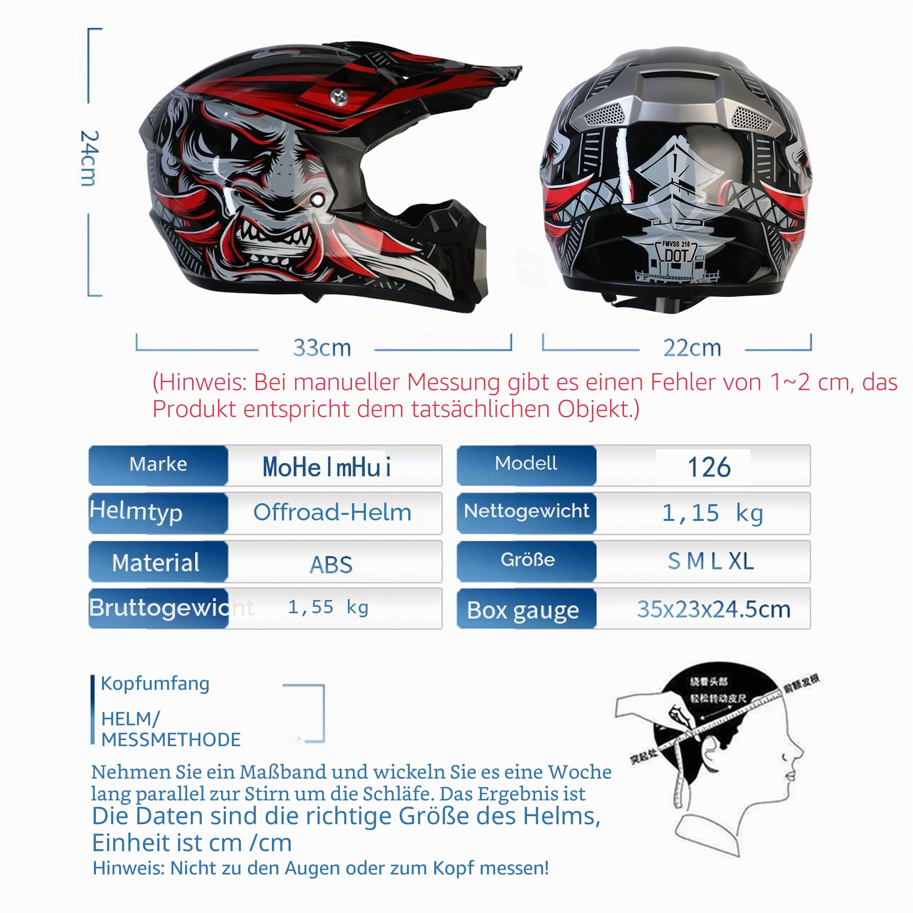 Motocross Helm Kinder, Jugend Motorradhelme, Motorradhelm Downhill Fullface Helm, Moto Cross Helm Herren, Mit Brille Handschuhe, Integralhelm Crosshelm Helm Motorrad MTB Enduro Quad Helm