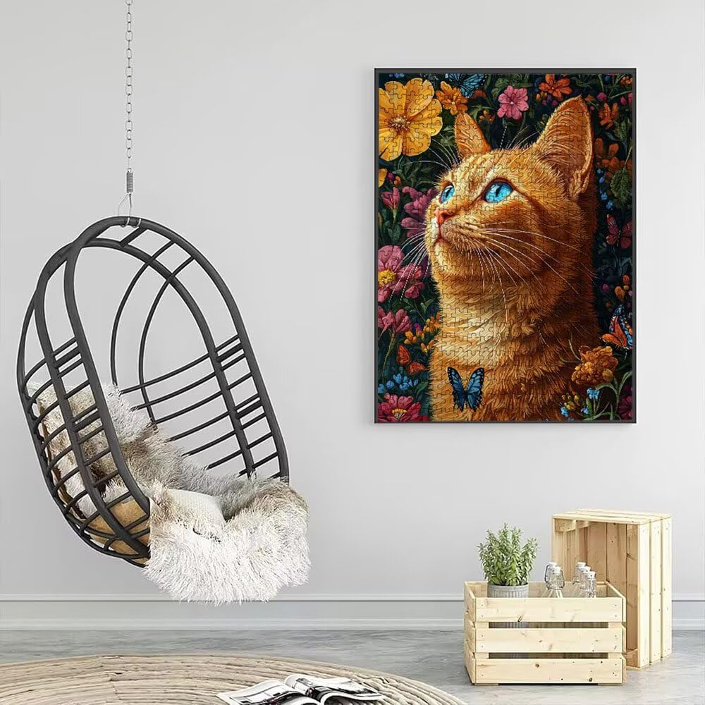 Flores De Gato Puzzle 2000 Piezas, Rompecabezas Adultos Puzzle, Desafiante Puzzles de Decoración Juego de, Entretenimiento Juego Educativo para Toda la Familia, para Regalo Decoración DX0YL7-634