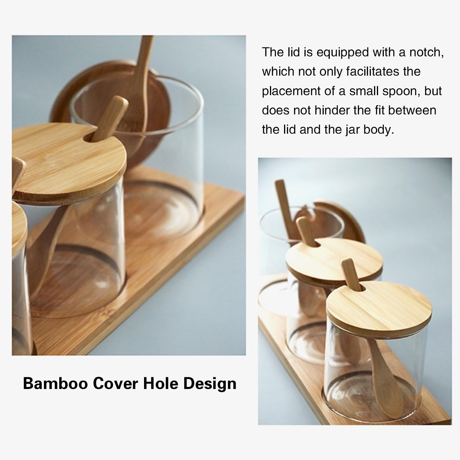 Ensemble De 3 Pots à épices, Récipients De Stockage De Condiments