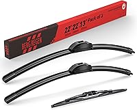 Vista 87 de BERG REGEN 22"+19" Limpiaparabrisas con juego de repuesto trasero de 10 pulgadas para Mazda CX-3 2016 2017 2018 2019 – Calidad genuina del OEM