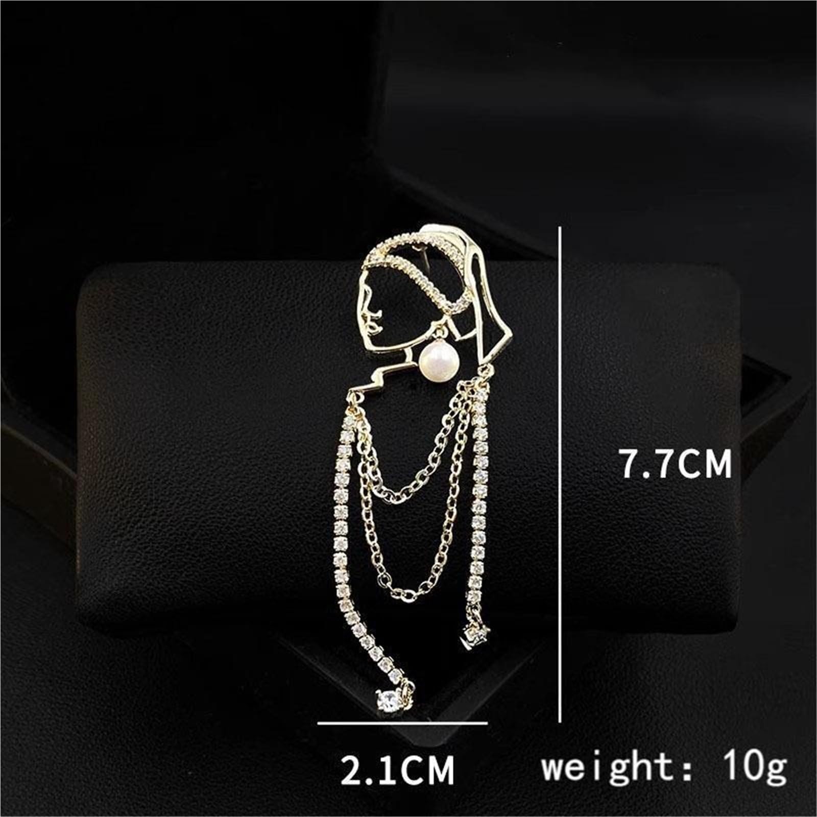 Brosche Kragen Kette 1Pcs Simple Chain Decor Suit Brooch