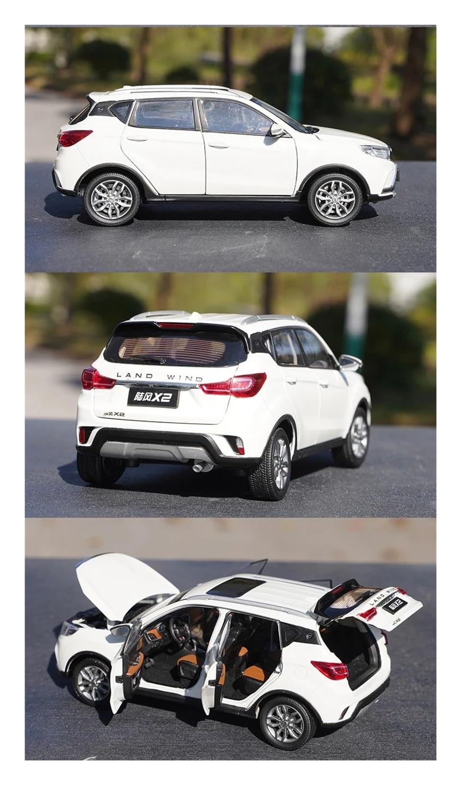 Metallo Scala Replica 1 24 per Jiangling Landwind X2 SUV modello auto in lega pressofusa collezione decorazioni per la casa Hobby Veicoli Giochi Set