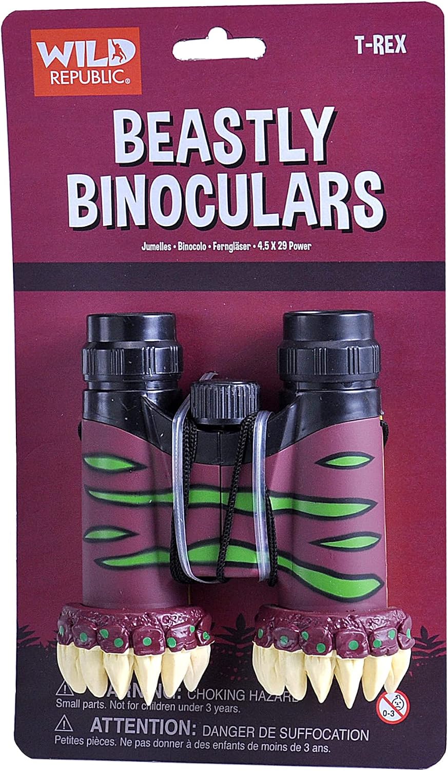Wild Republic Jumelles Tigre Pour Enfants – Grossissement 4,5x Avec Mise Au Point – Jouet Éducatif Observation Nature