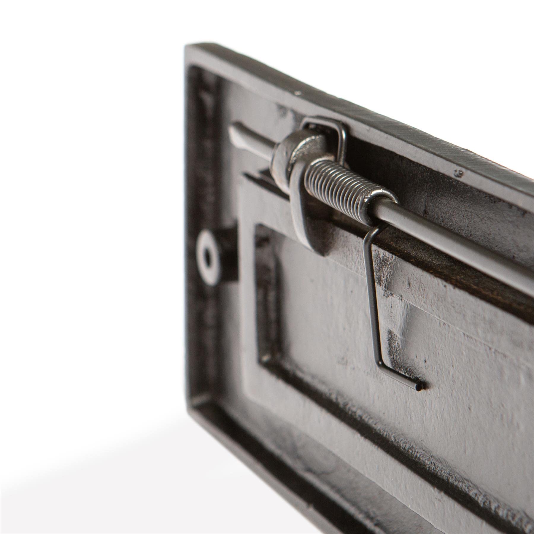 Placa de letra rústica de 340 mm x 100 mm - Caja postal de la puerta delantera antigua de hierro fundido - por Hammer & Tongs