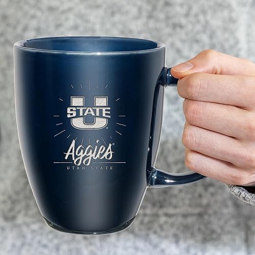 Vista 47 de Rico Industries NCAA - Taza de cerámica con grabado láser, 18 onzas, café y té
