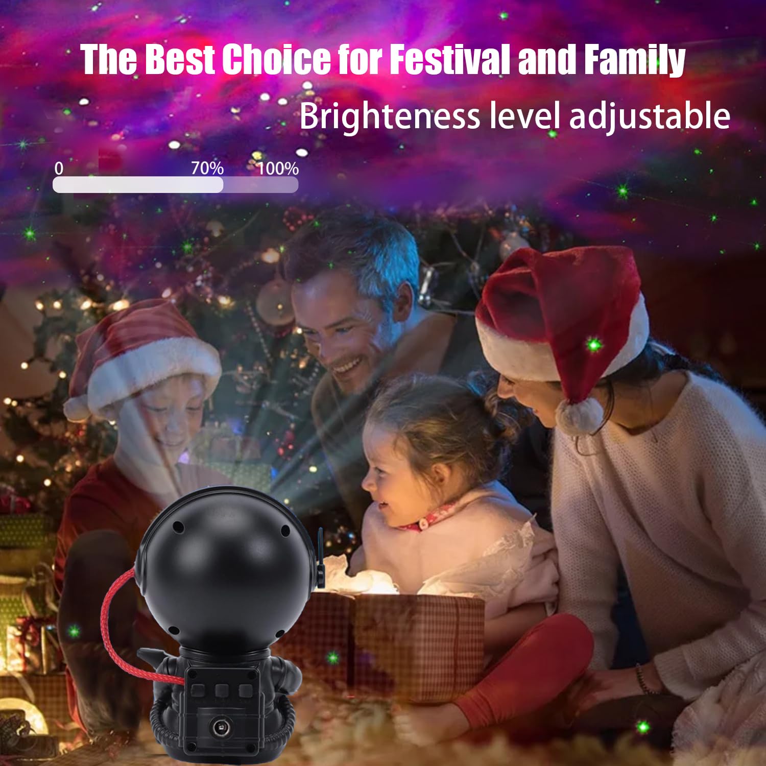 Proyector de estrellas de astronauta, luz de proyector de galaxia, luz nocturna para niños con guitarra, luz nocturna de techo de estrella de nebulosa, regalos para cumpleaños, día de San Valentín, | Proyector de luz de techo con diseño de estrella de neb
