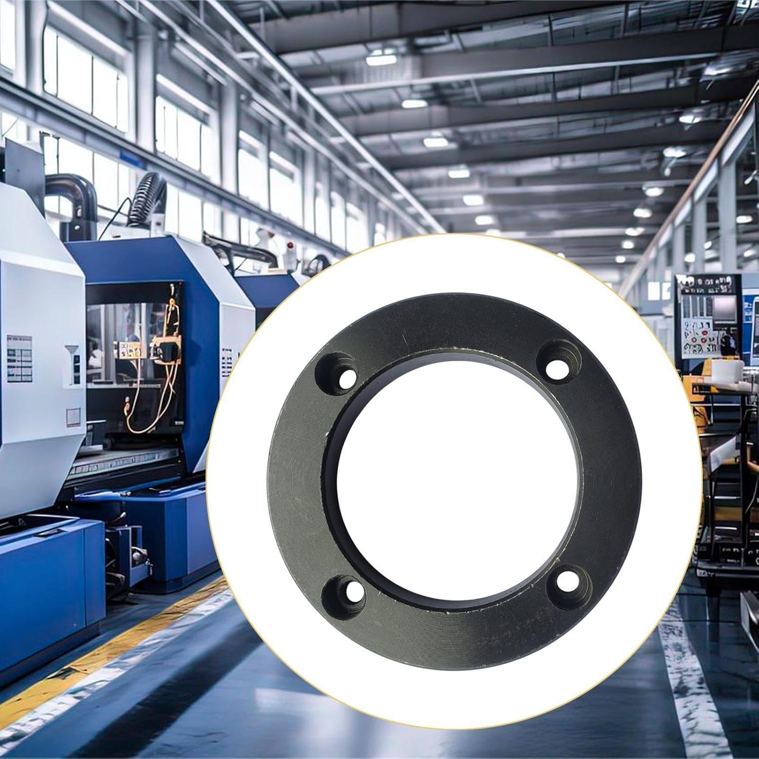 ILSMYSUTRA® CNC Machine Tools Accs Useful CNC Machine Tools Parts for Men Beginner Adult Flange 9cmx1.2cm|Tools|Power Tools|Grinders