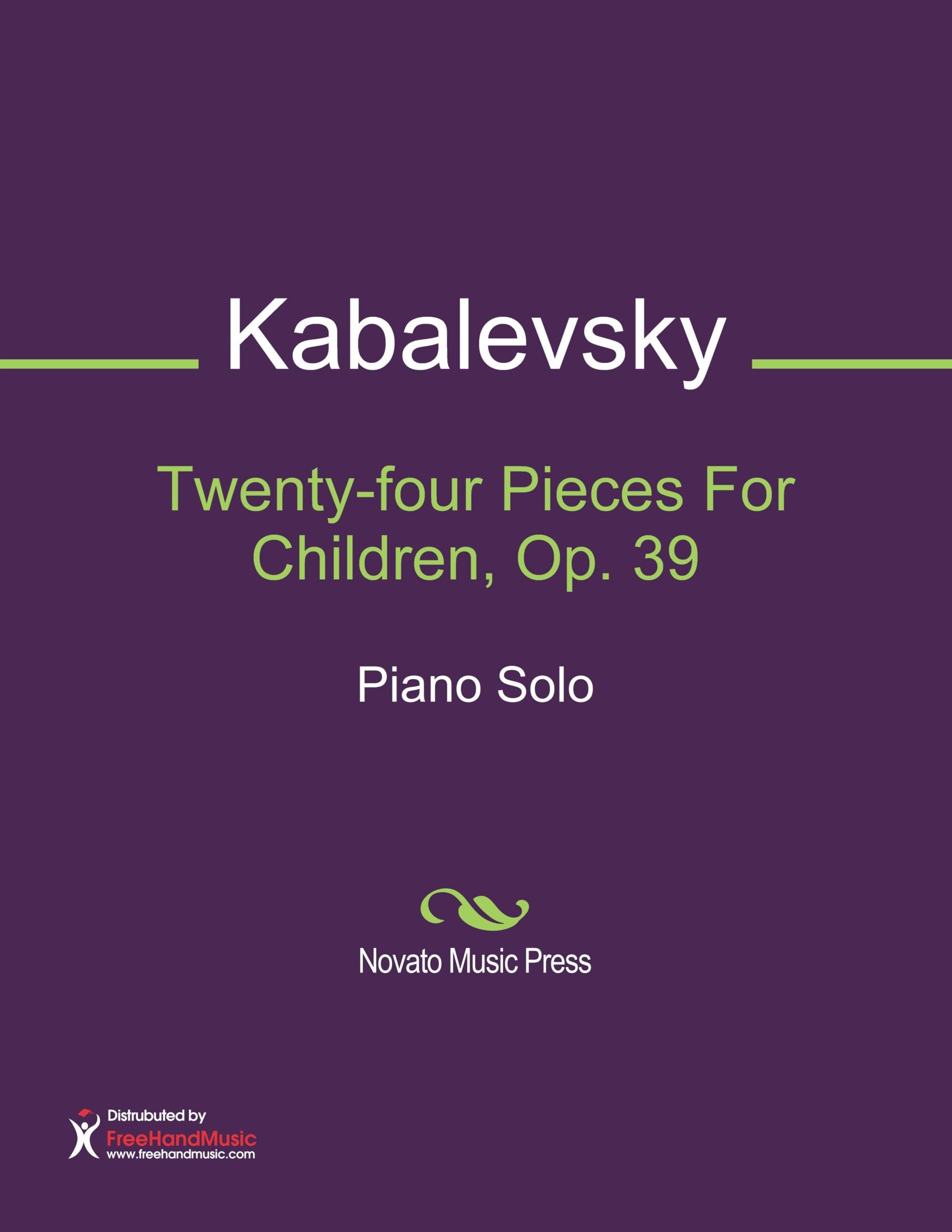 Twenty-four Pieces For Children, Op. 39