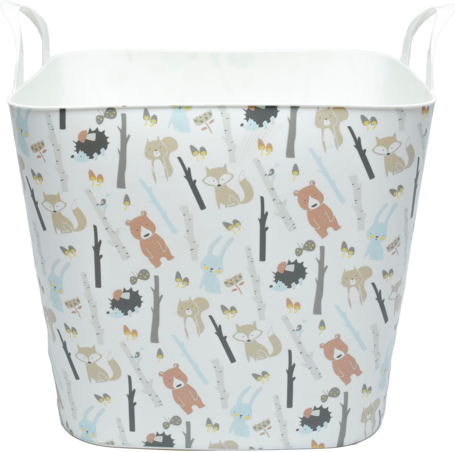 KOLORAE Plastic Storage Bin – Open Basket with Handles, Versatile Organizer for Kitchen, Bathroom, Dorm, Cabinets & Closet