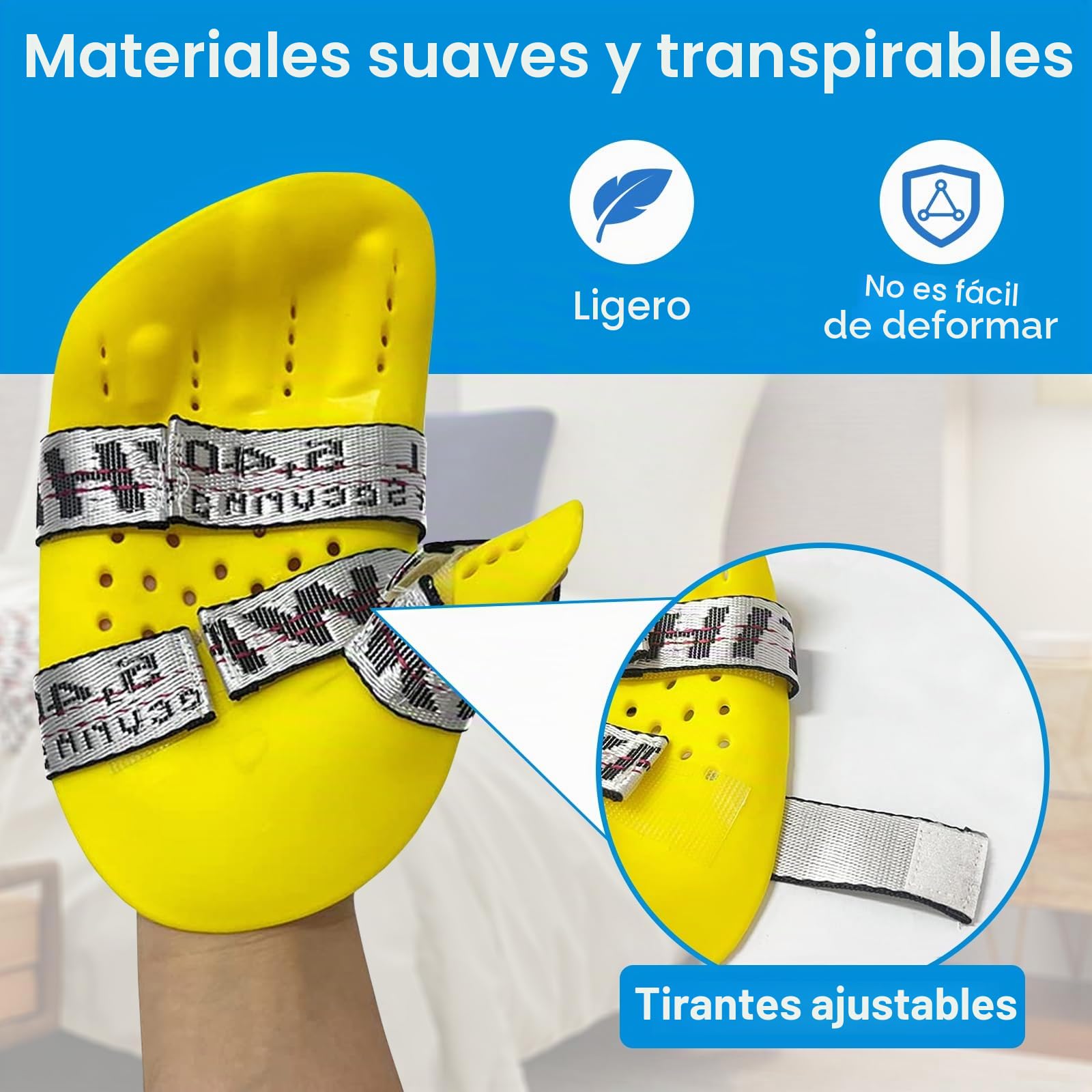 EDWERD Férula para enderezar la mano en reposo, separador de dedos nocturno, entrenamiento de rehabilitación para artritis, hemiplejia, espasmo, recuperación de accidentes cerebrovasculares