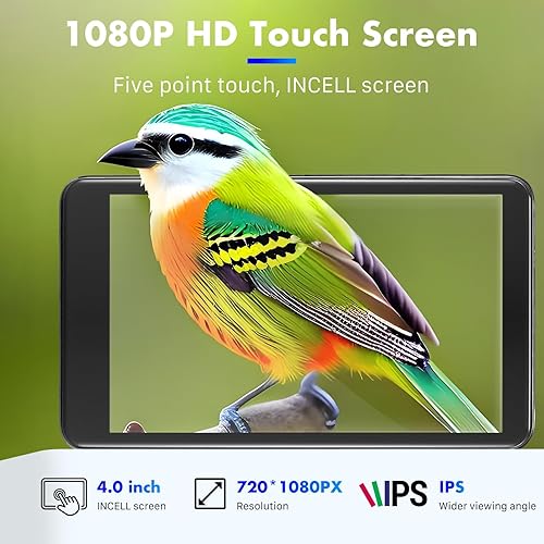 Miniatura 7 de Reproductor MP3 inteligente con Android 13 y pantalla táctil de 4 pulgadas, almacenamiento de 144 GB (1 TB expandible), Bluetooth 5.3, WiFi para