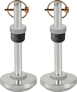 AR-PRO (2-Pack) Replacement Snow Plow Skid Shoes for ATV UTV Blades, Fits 5/8" Shaft – Compatible with Moose Plows – Includes Pins, Rubber Bumpers, Washers – Replaces 100-3133, 4501-0702 etc