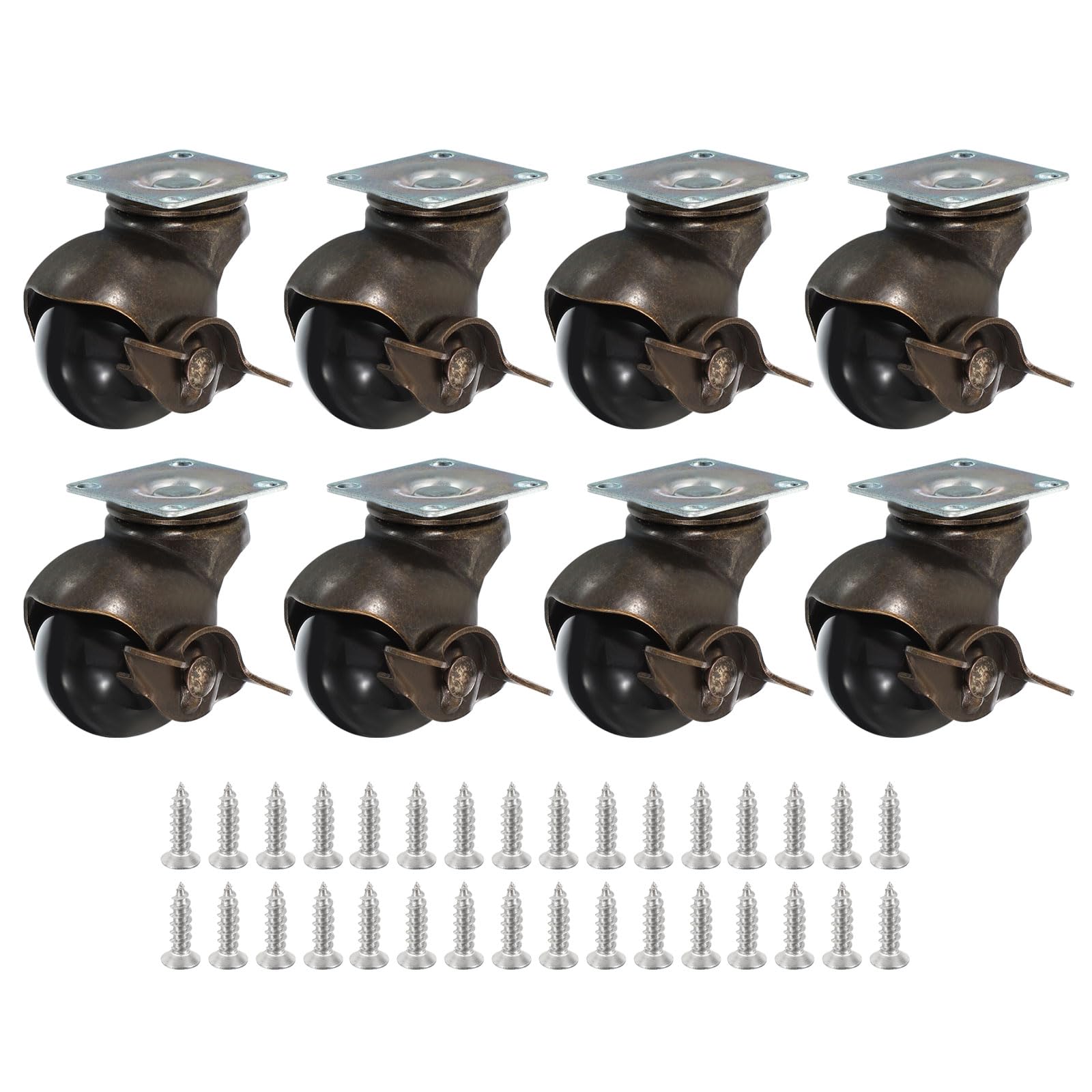 PATIKIL Ball Caster Wheels - 4 Pack with Brake -13