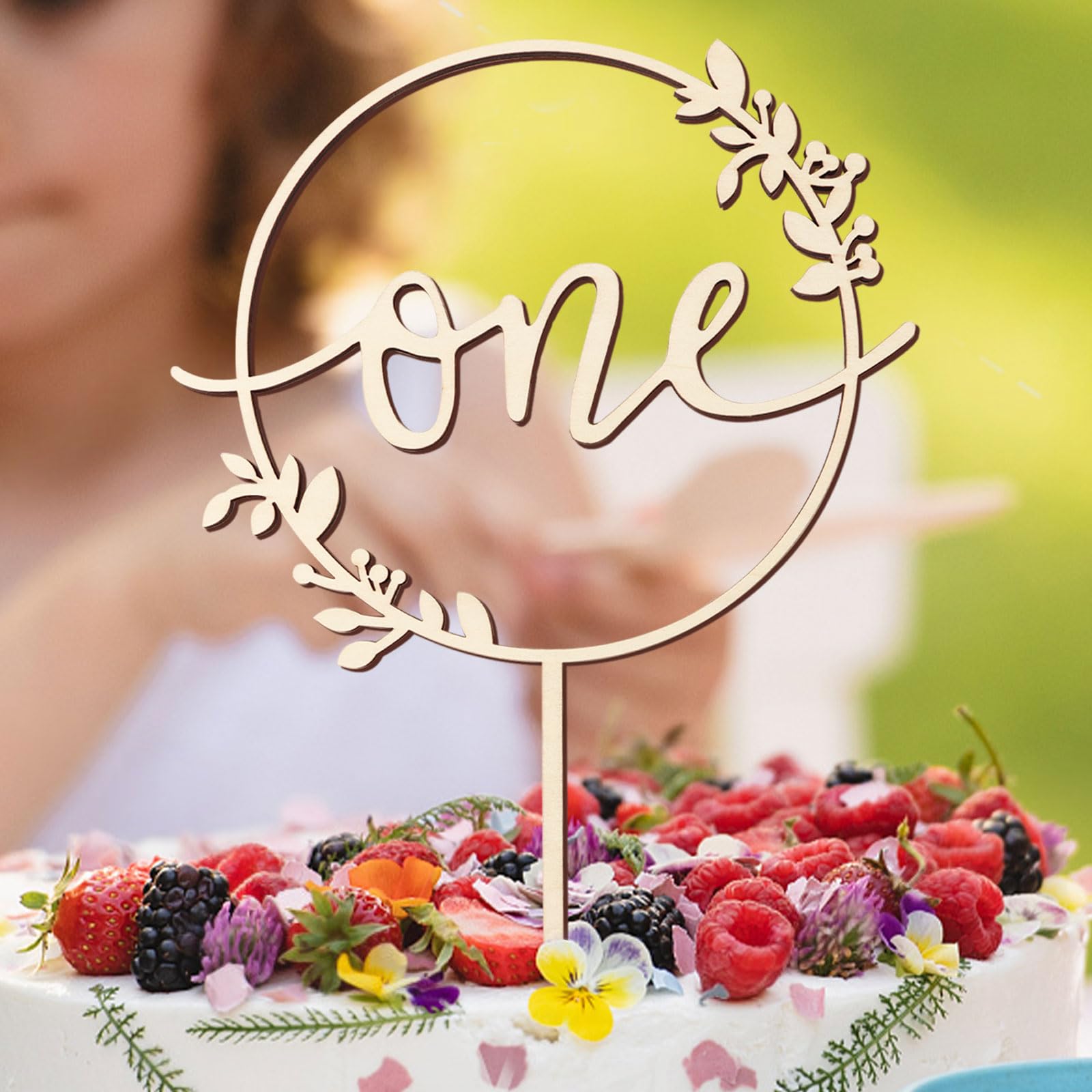 Topper Gâteau Baptême 5 Toppers En Bois Pour Gâteau Baptême - Décoration Réutilisable Pour Baby Shower, Communion, Anniversaire Cake Topper Battesimo