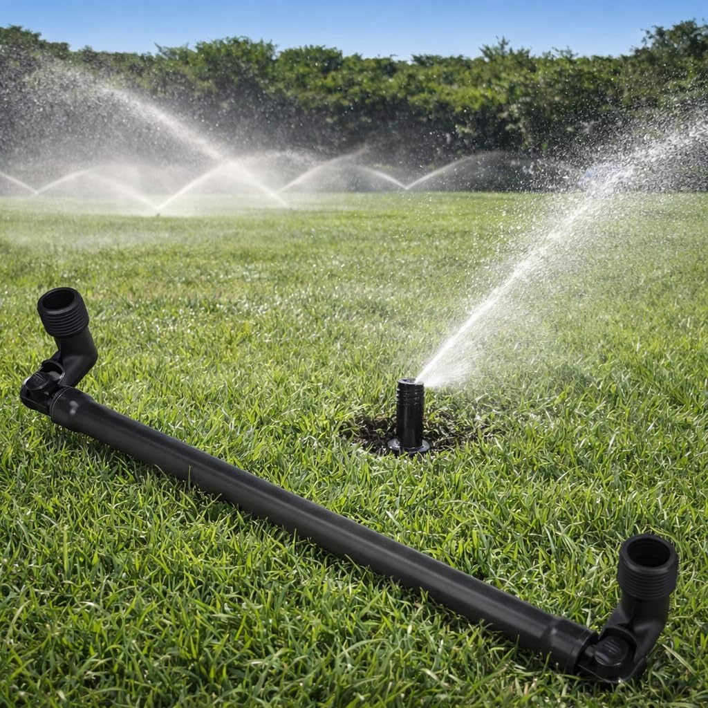 CHICIRIS 5PCS G3/4 External Thread Swing Joint Pipe, Rotatable Swing Joint Assembly Lawn Irrigation Tool, Adjust The Installation Height of The Sprinkler According to The Terrain