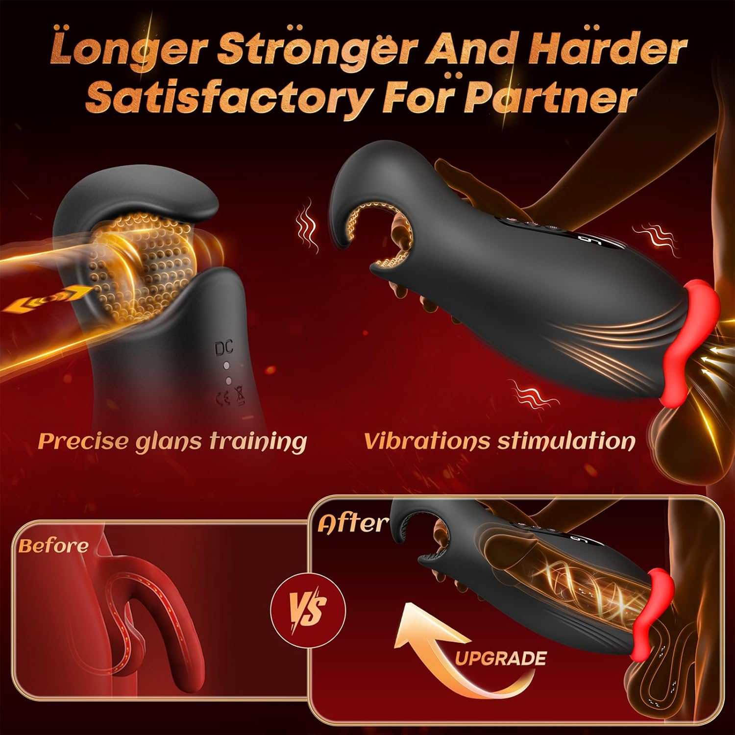 Uoffile Sex Toys for Men Male Masturbator - APP Control Male Sex Toy AI Sync with 4 Squeeze & 9 Vibrating Modes, Adult Toy Penis Pump Pocket Pussy, Mens Sex Toys Stroker Blowjob Sex Machine