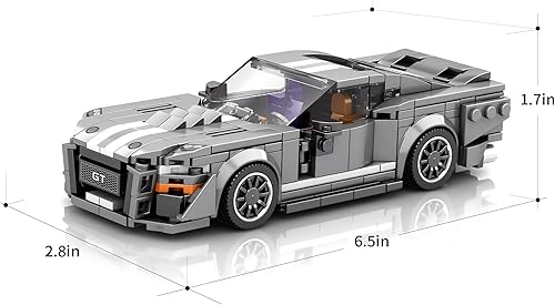 Miniatura 6 de ZYLEGEN Shelby GT500 - Juguete de construcción para niños y adolescentes, regalo o colección, tecnología de autos deportivos coleccionables, kit