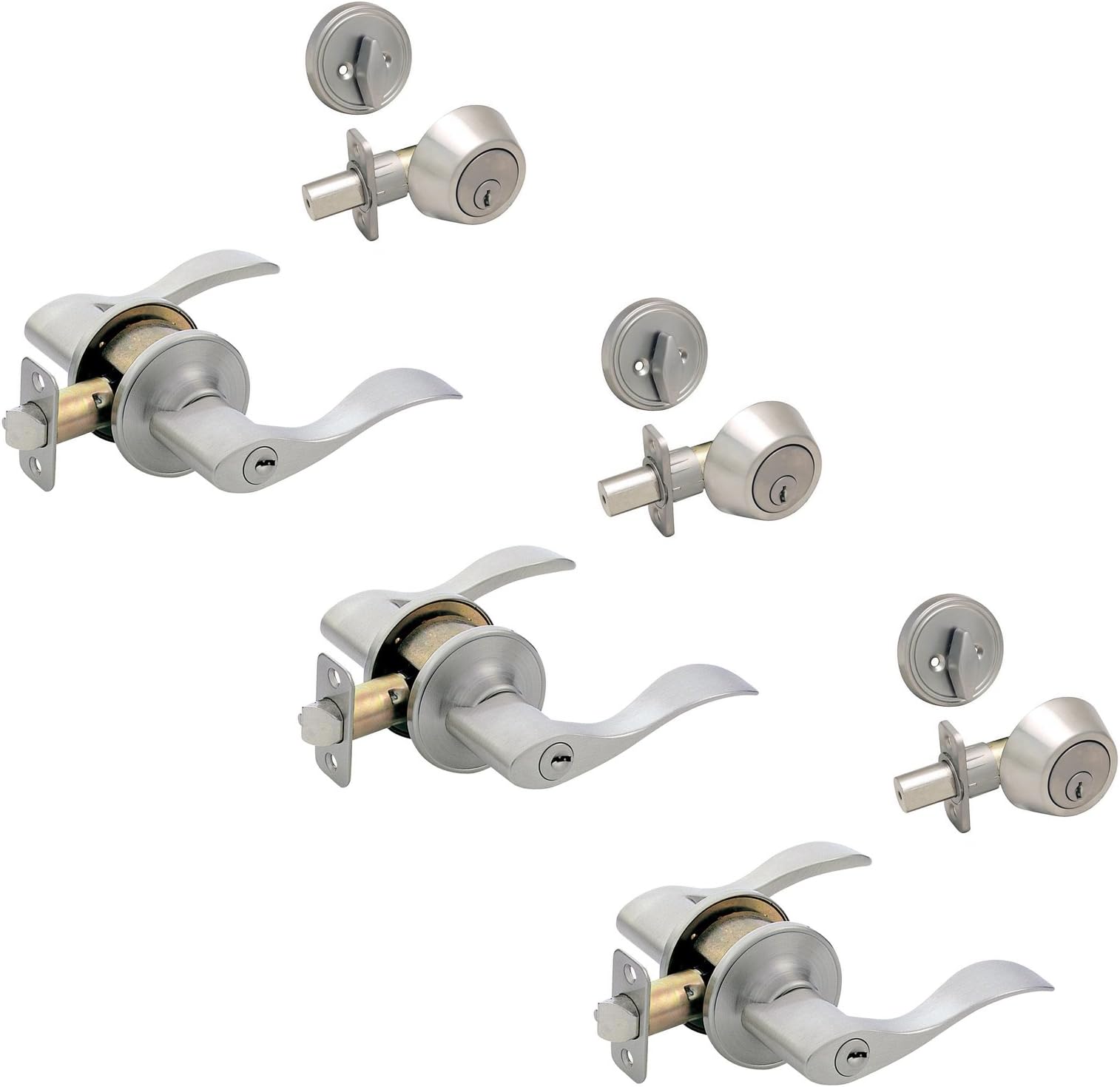 Leveron Door Knob Lever Adapter Package of 2 Almond