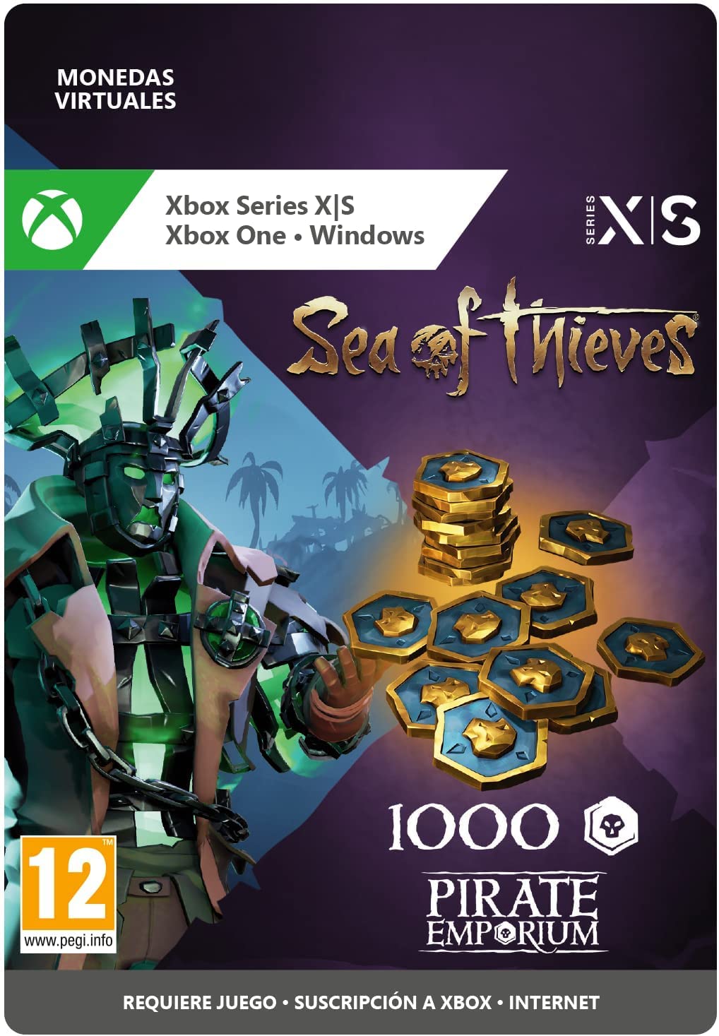 Sea of Thieves Captain’s Ancient Coin Pack – 1000 Coins | Xbox & Windows 10 - Código de descarga