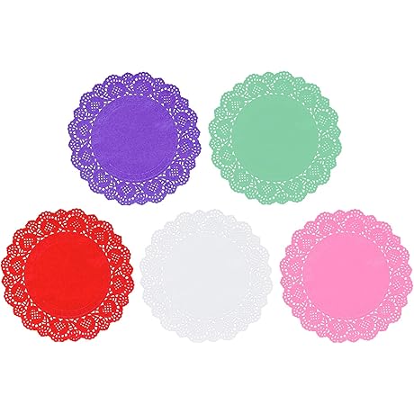 Enchanting Lace Doilies: A Symphony of Colors for Festive Decor