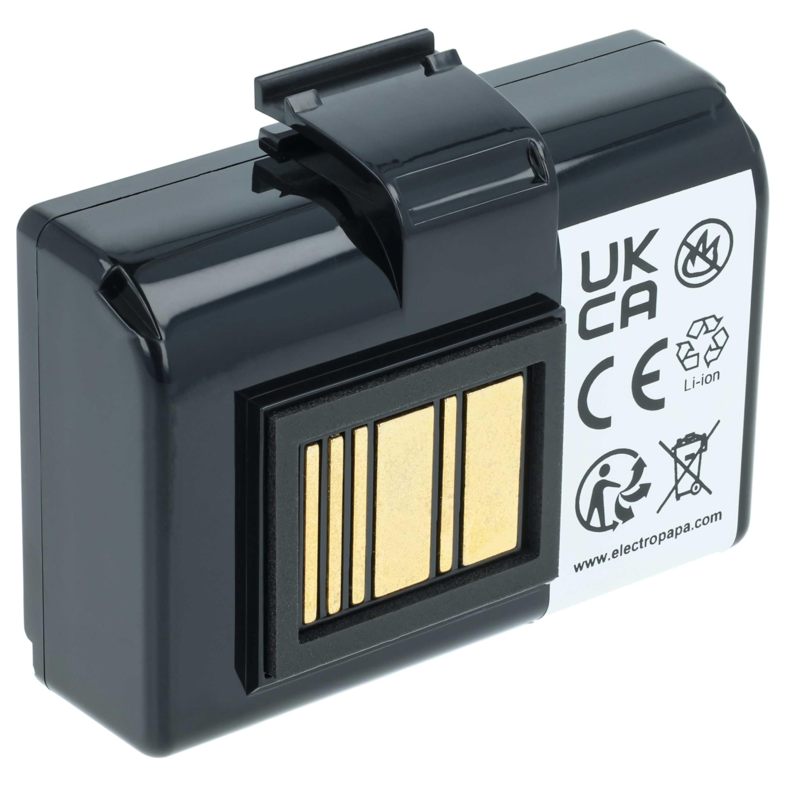 vhbw Akumulator zastępczy do Zebra P1031365-069, P1051378 do drukarek, kopiarek, skaner, drukarek etykiet (3400 mAh, 7,4 V, litowo-jonowy)