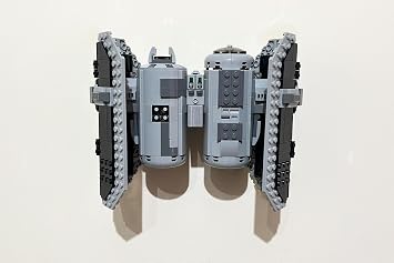 3Dudes & Dad Wall Mount Display Bracket Compatible with LEGO® Star Wars TIE Bomber - Custom Designed Storage Hook for Set 75347-3D Printed Plastic - Supplied with Mounting Hardware