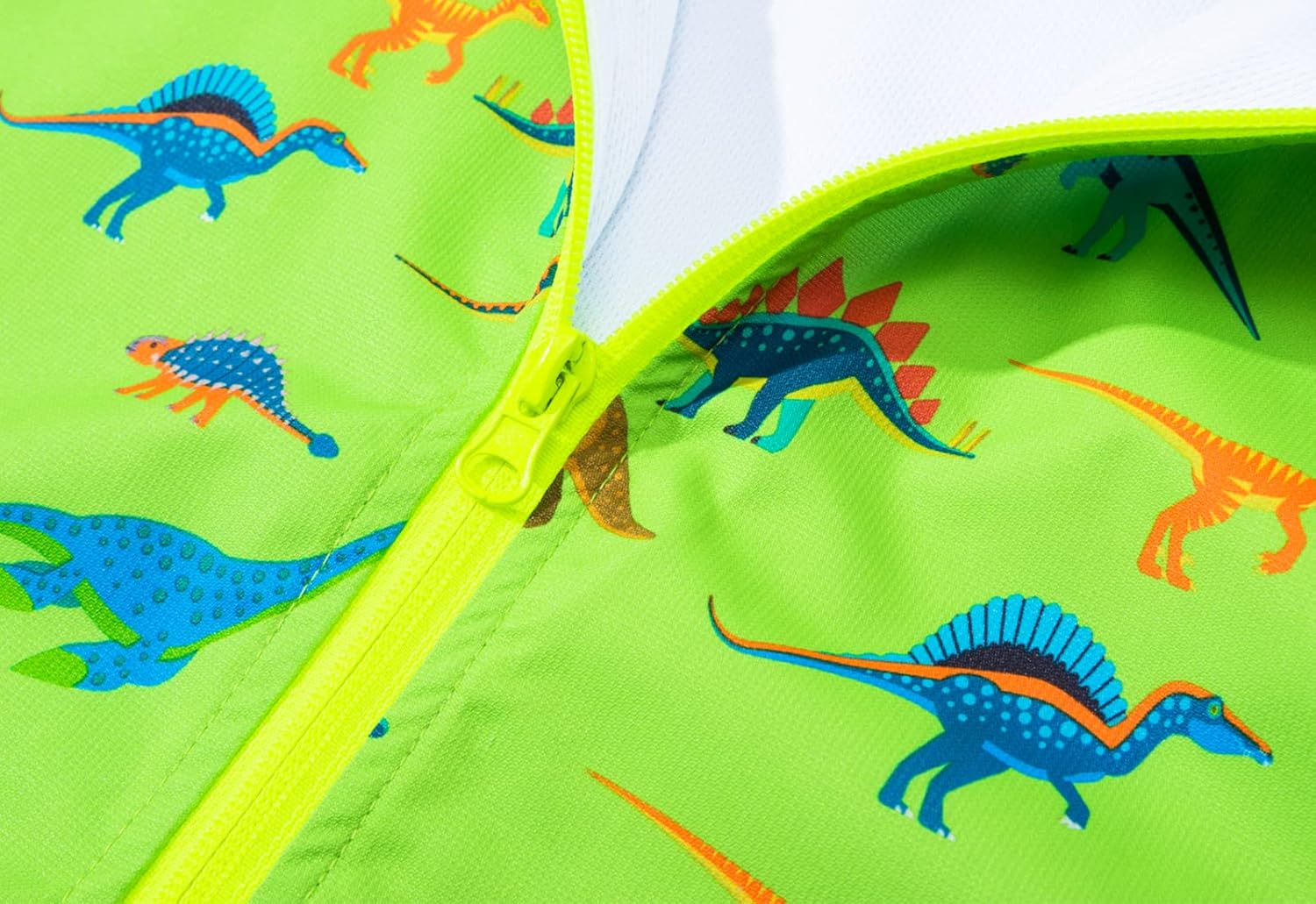 Boys Rain Jacket with Detachable Hood Lightweight Raincoats for Kids Windbreaker - Image 3