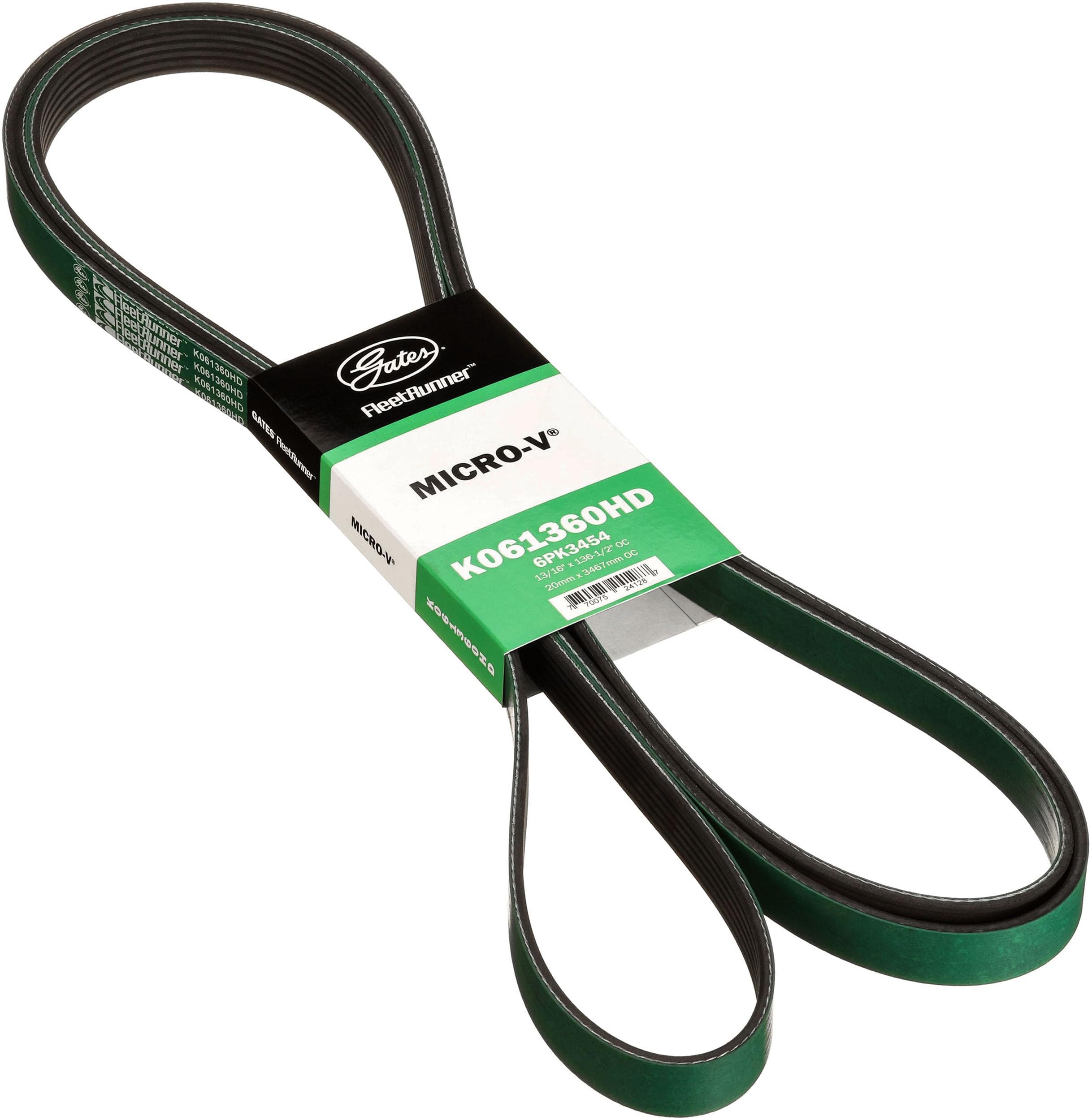 14kgf グリーンバンデッド Amazon.com: Gates K061360HD FleetRunner Micro-V Serpentine Drive