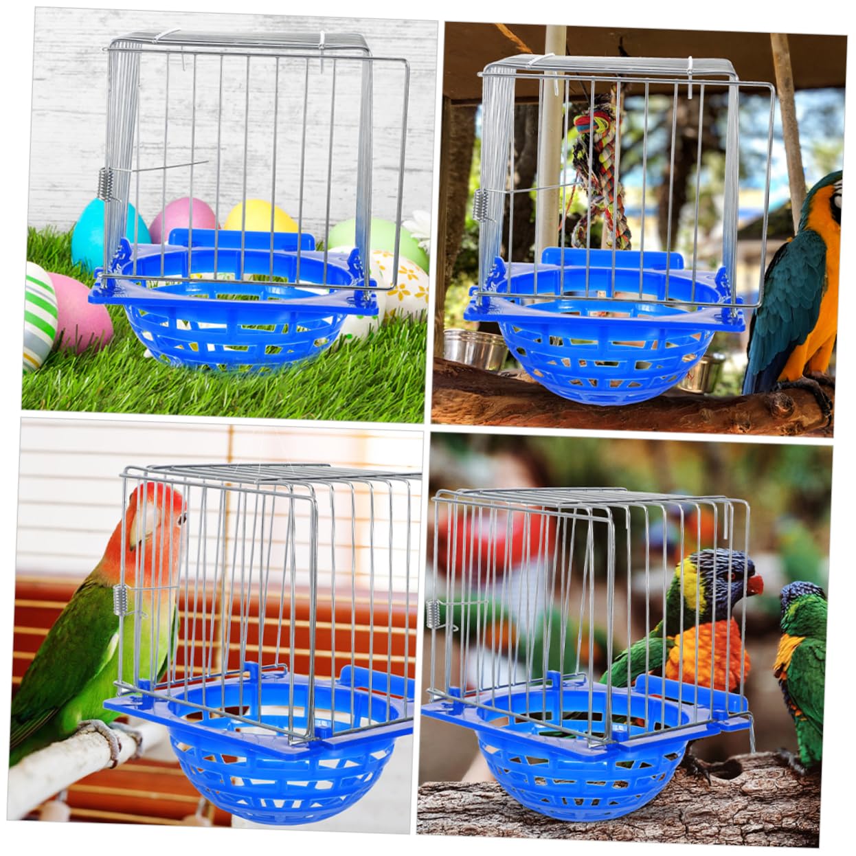 Abaodam 4pièces Nidification pour Petits Oiseaux De Boîtes à Nids Élégantes De Nid Douillet pour Canaris Et Perruches Facile à Nettoyer Décoration Moderne pour Intérieur