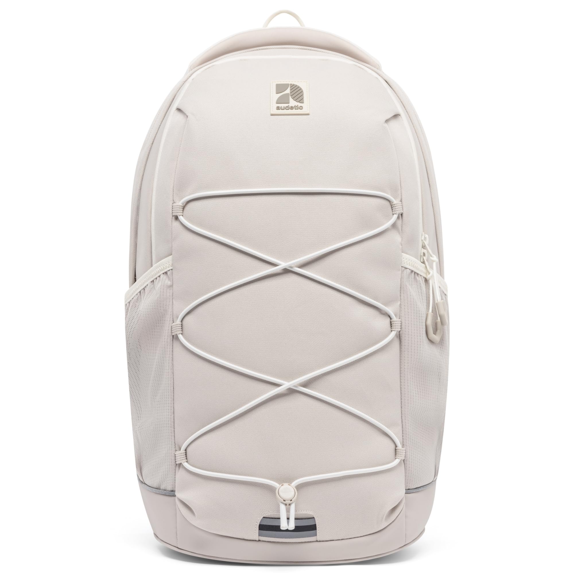 Audetic Sac à Dos Scolaire pour Adolescents Beige - AERO Backpack - Cartable pour Garçons et Filles - 21 litres - Sac à Dos Ergonomique avec de Nombreux Compartiments pour École et Loisirs - Hydrofuge