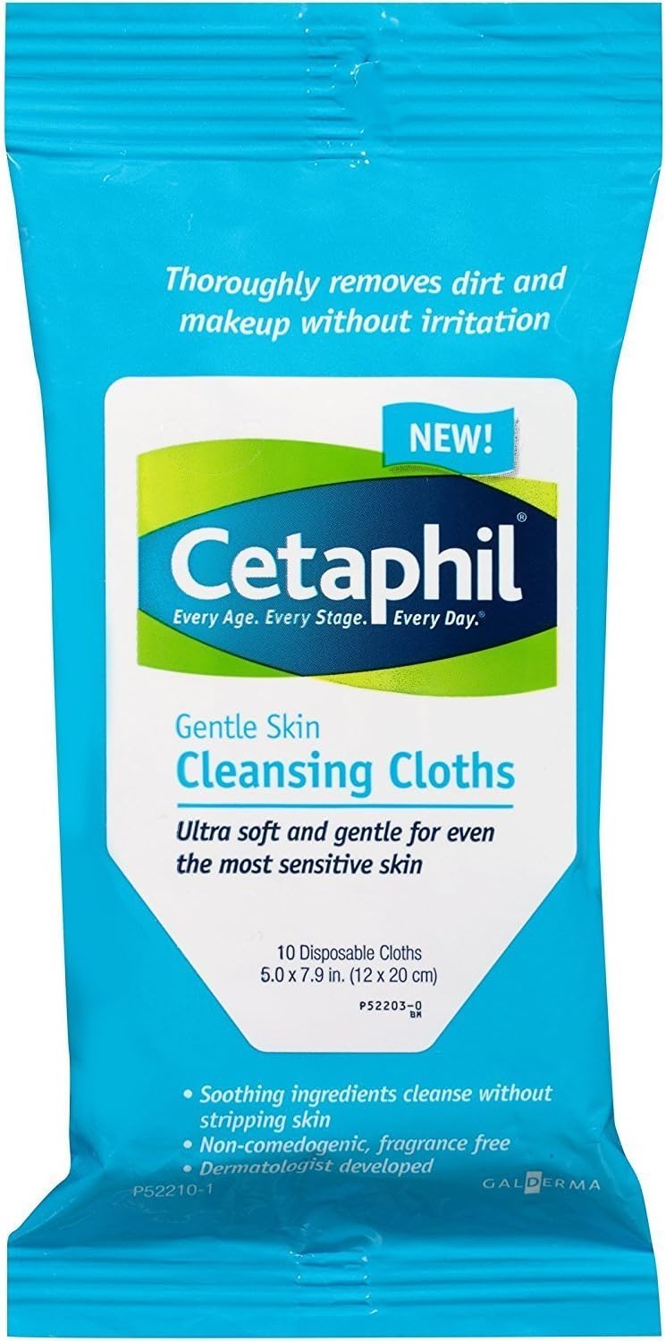 Skin Cleansing Cloths, 5 Packs of 10