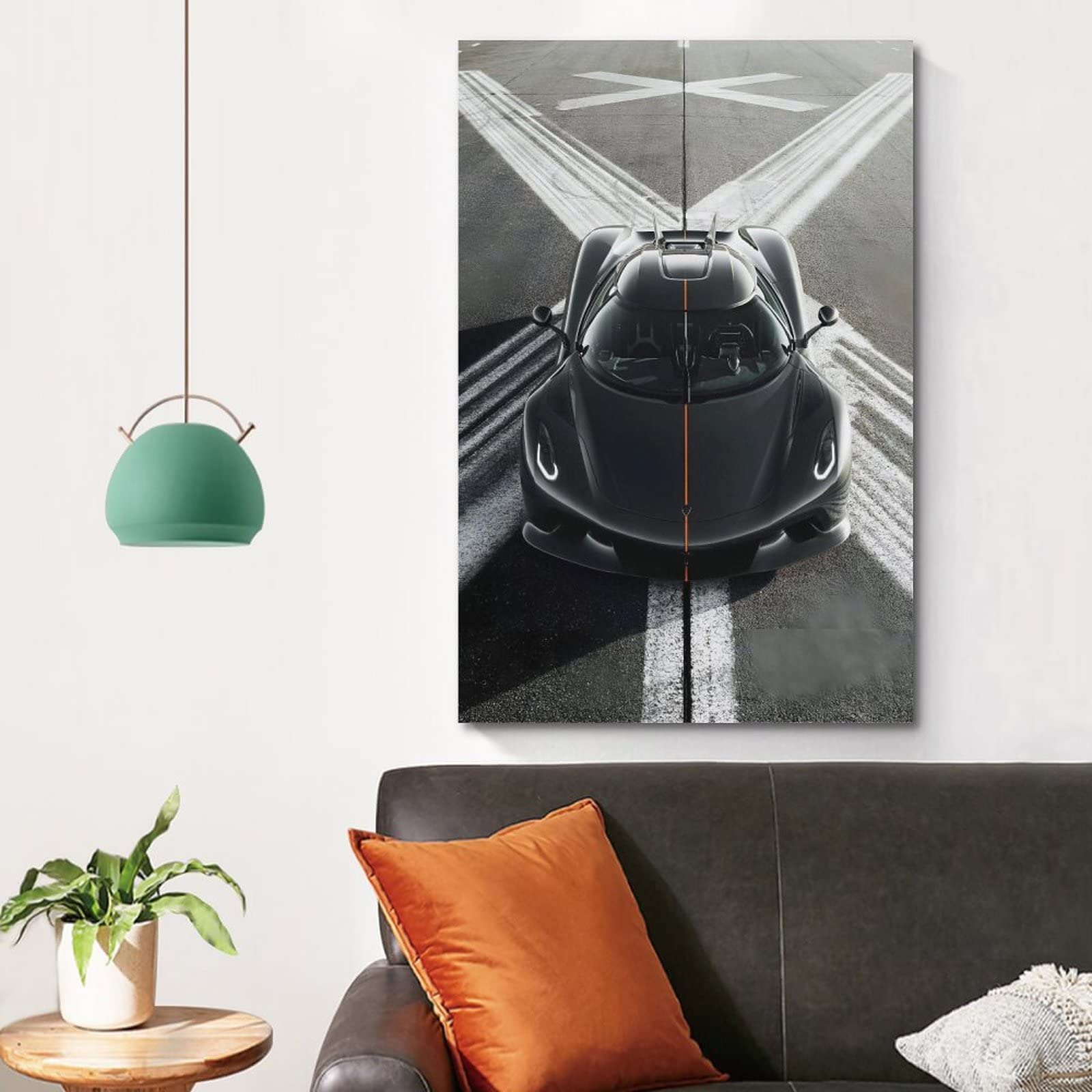Koenigsegg Jesko Poster Leinwanddruck - Super Sportwagen Kunst 30x45cm Für Wanddekoration