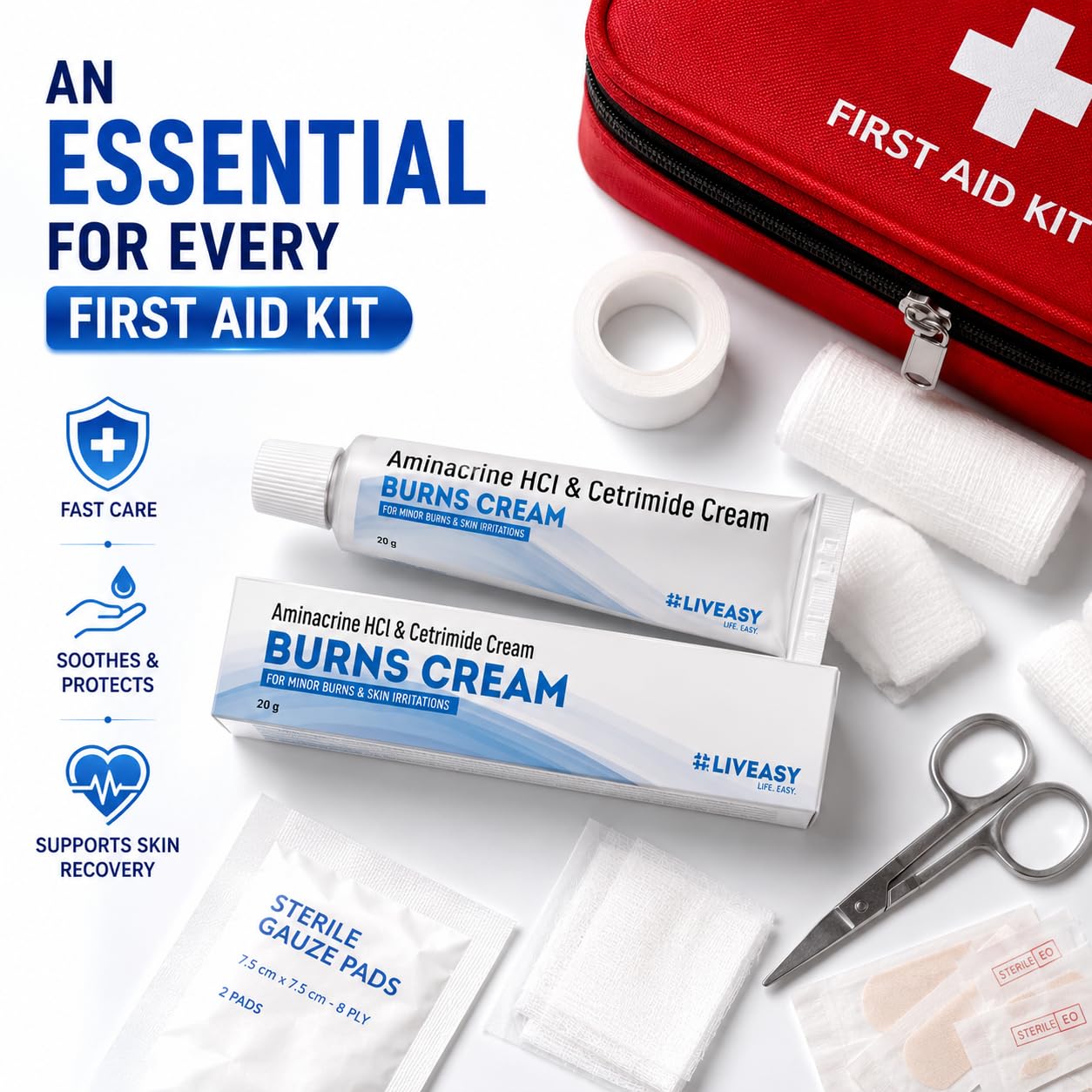 LIVEASY Wellness Burns Cream 20g Pack of 1+1 Free — Amazon image 9