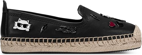 Miniatura 8 de Karl Lagerfeld Womens Michaela Slip on Espadrille Sandal with Pins
