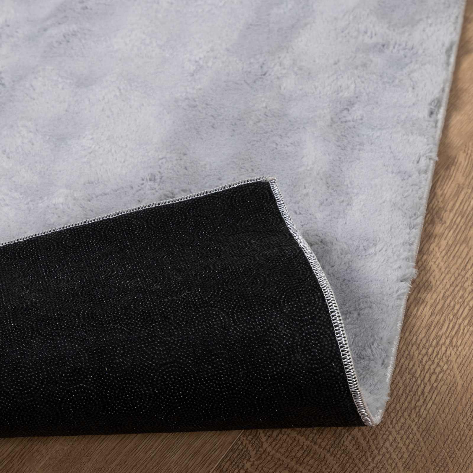 SIROLO - Tappeto quadrato, 120 x 120 cm, in poliestere, con fondo antiscivolo, lavabile in lavatrice, isolamento acustico, per soggiorno, camera da letto, corridoio o terrazza coperta