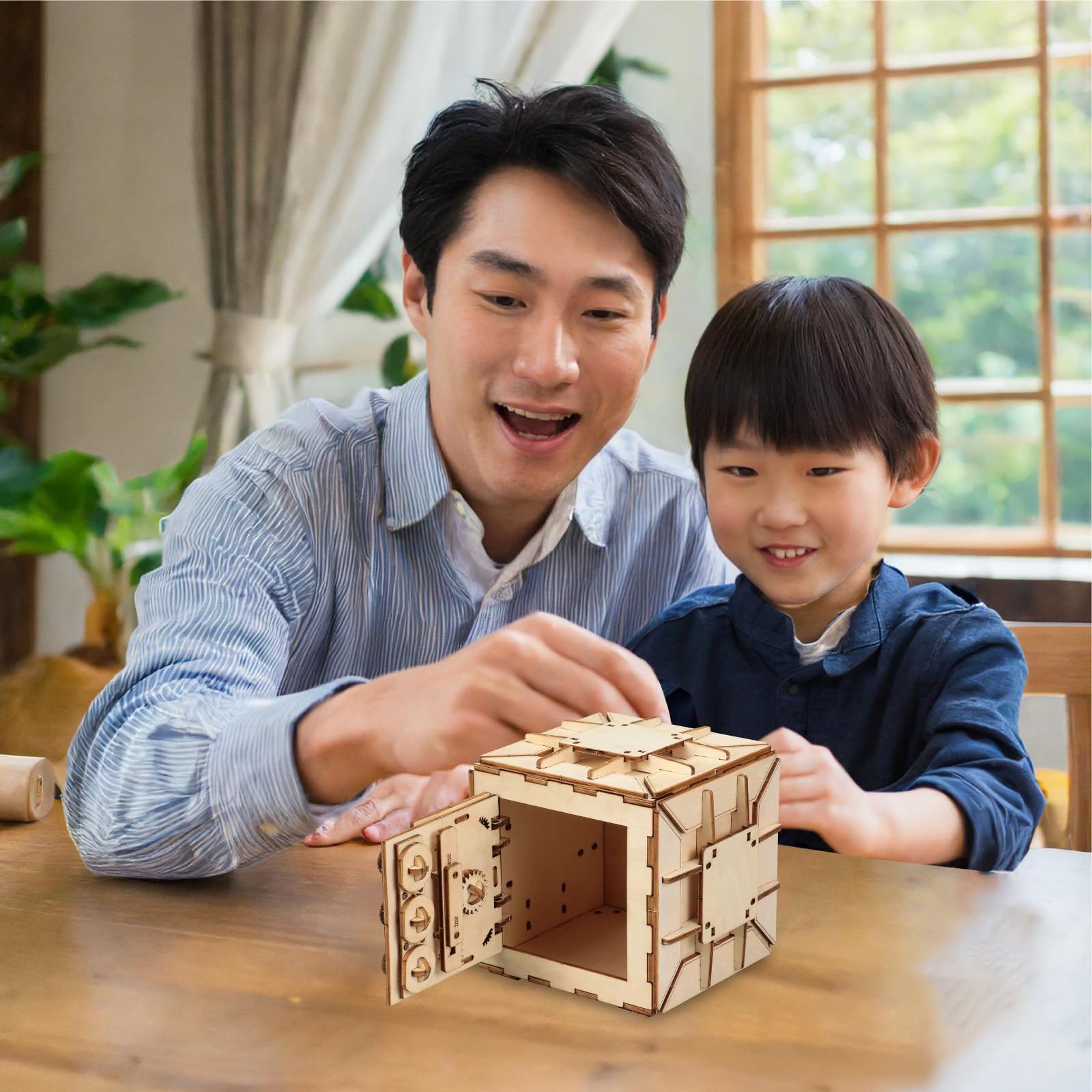 Amazon.co.jp: アーテック 木製ダイヤル式金庫型貯金箱クラフトキット