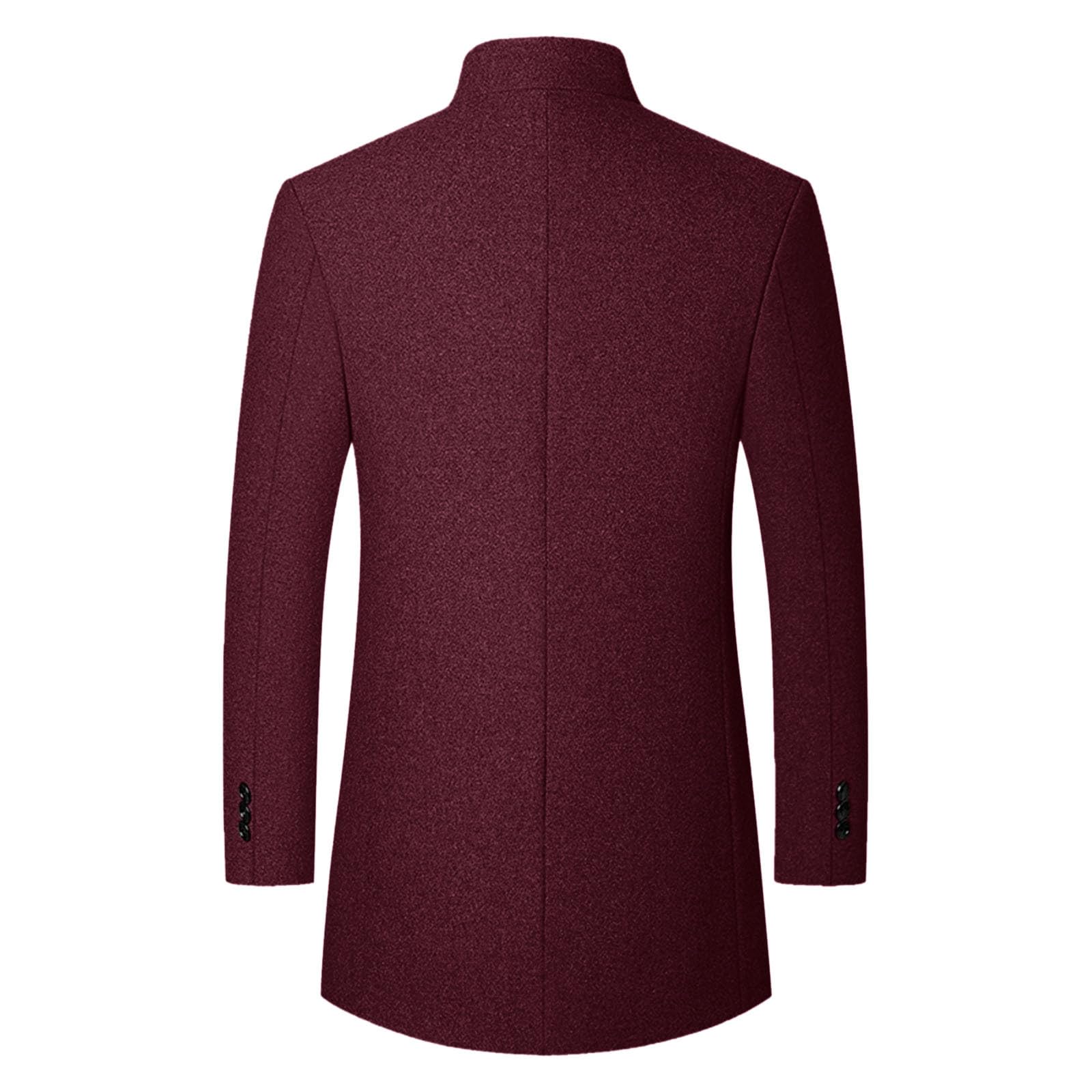 Generisch Trench Coat da uomo, casual, outdoor, foderato, invernale, casual, cappotto invernale per affari, ufficio, business, baggy inverno