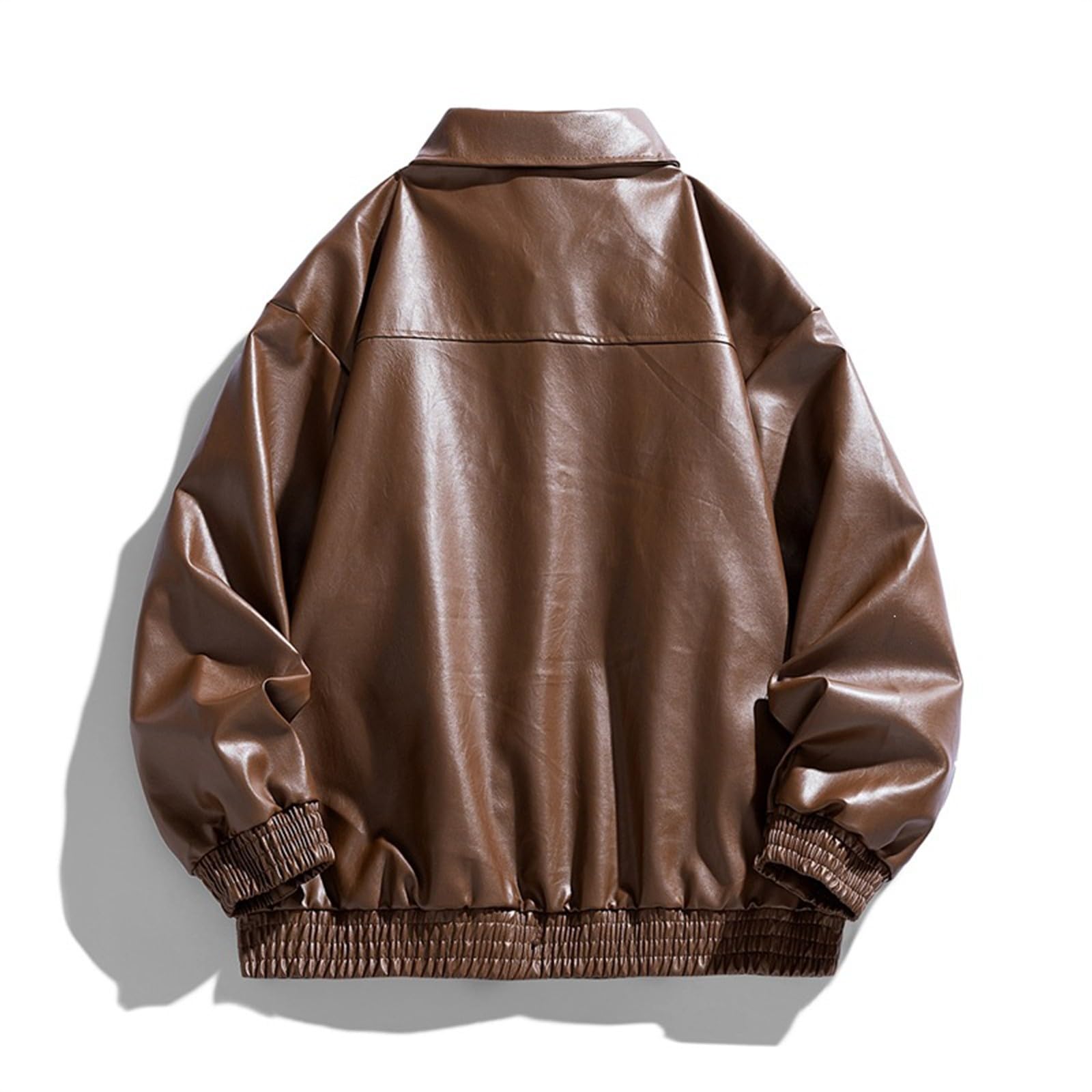 Generisch Regenjacke Rennrad Herren Klassische Herrenjacke mit Stehkragen, lässige Oberbekleidung in Übergröße, geeignet für den Alltag