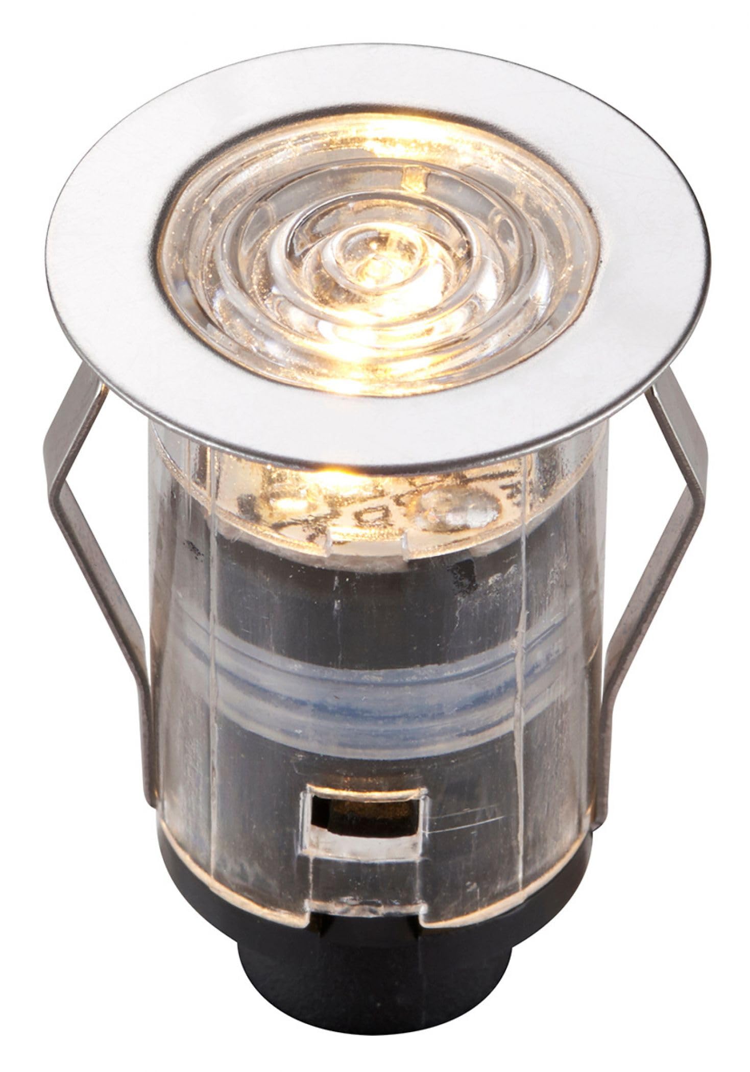 Saxby Lighting Polished Stainless Steel & Clear Pc Saxby 94430 Ikonpro Cct 25Mm, Extra Head, Ip67, 3000K, 4000K, Warm White Or Cool