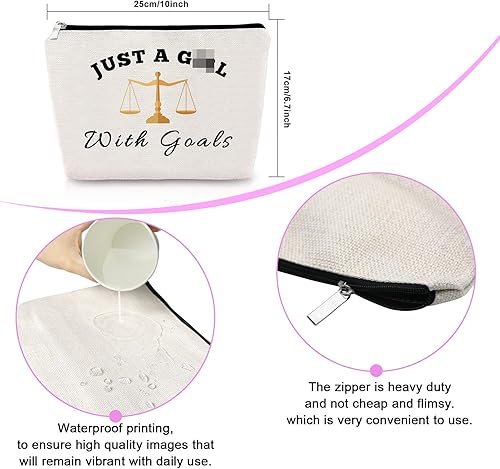 Miniatura 2 de Sfodiary Regalo de agradecimiento para abogados para mujeres, bolsa de maquillaje, escuela de derecho, regalo de abogado, regalo para estudiantes,