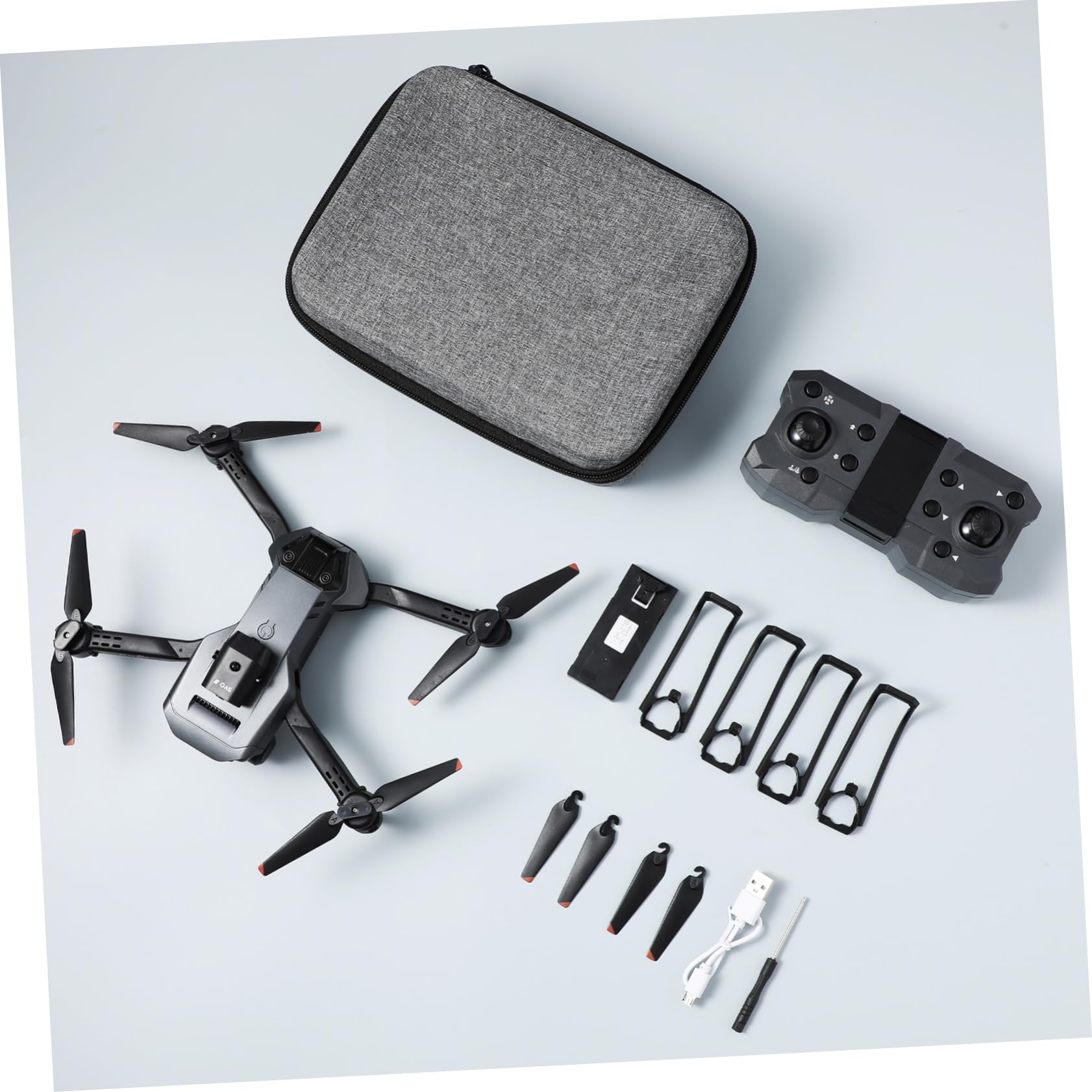 Drone Pieghevole Max con Tripla Fotocamera HD per Adulti | Lente Elettrica Regolabile 150°, Avvio One-click e Controllo a Lunga Distanza, Abs Nero, Doppia Batteria 1800mah 3.7v