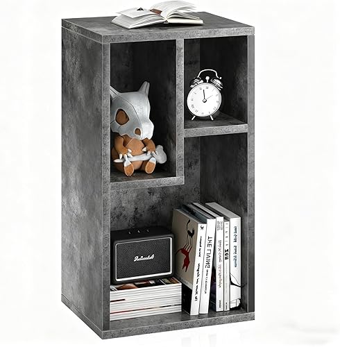 Miniatura 2 de VECELO Estantería con ruedas de 4 niveles, blanco perla