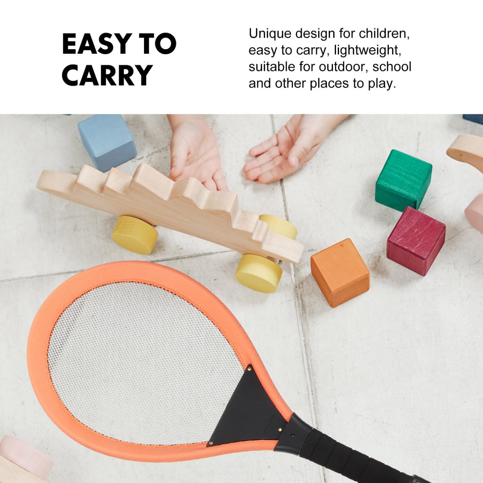 SHERCHPRY Set Racchette da Badminton e Plastica, Racchetta Sportiva Leggera con Palline, Giocattolo Interattivo per attività Indoor e Outdoor, Regalo Sportivo Educativo