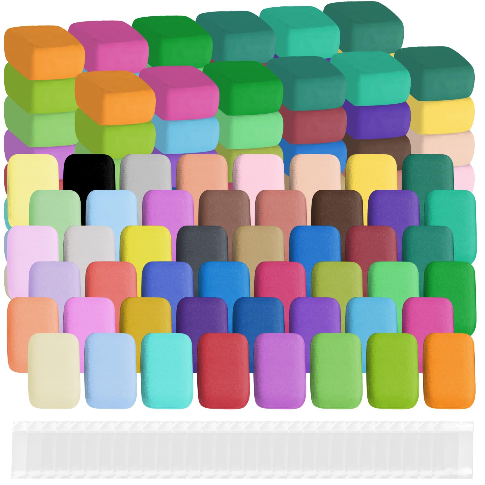 TANEMUDO 384 Pack Air Dry Clay in 48 Colors, Molding Clay Kit for Kids with Sculpting Tools and Extra 200 Ziplock Bags, Arts and Crafts DIY Kit for