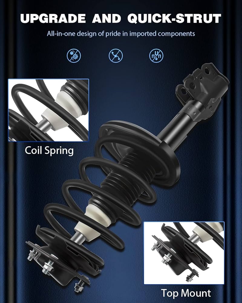 Amazon.com: ECCPP FWD struts and shocks 2pcs Front Pair Complete